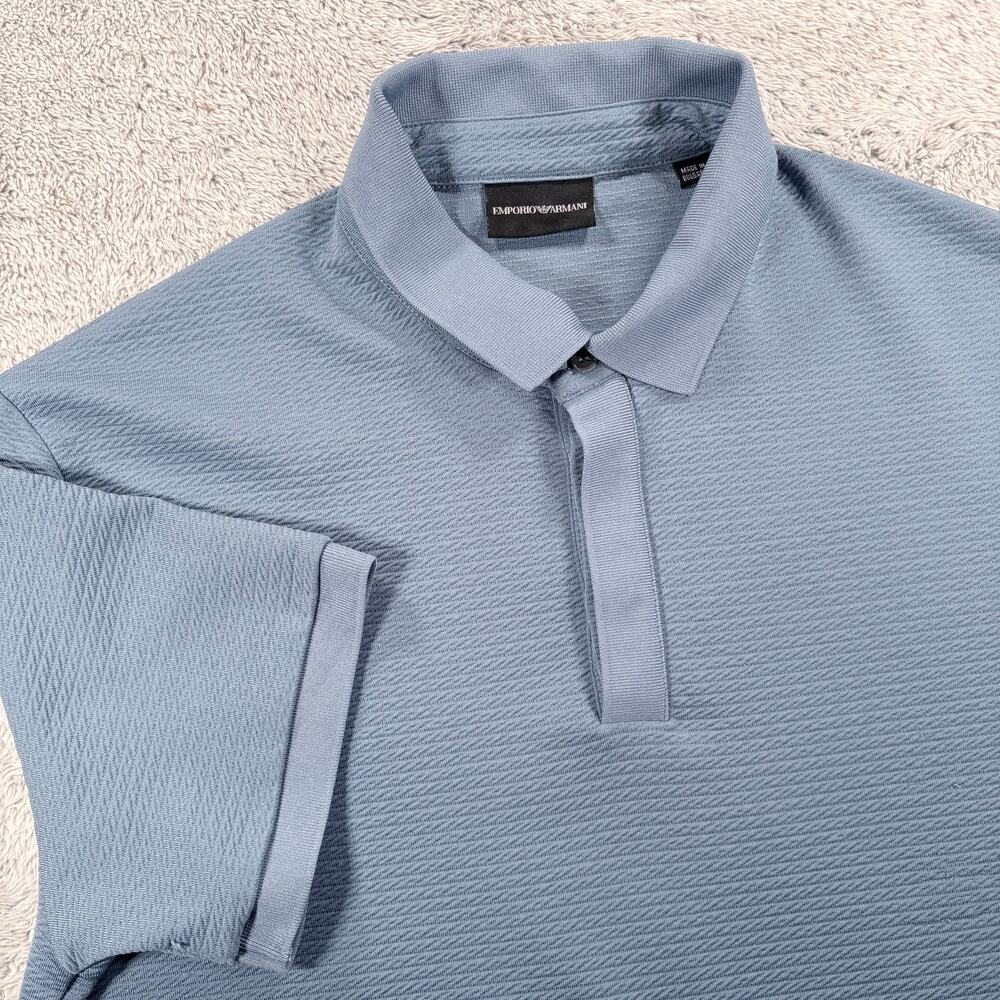 Emporio Armani Short Sleeve Polo Shirt Sz XL‎ *FLAWS*